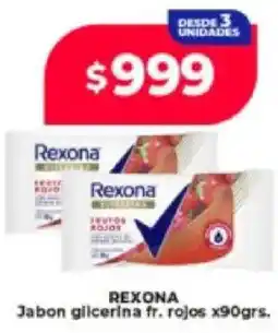 Supermayorista Vital Rexona jabon glicerina fr. rojos oferta