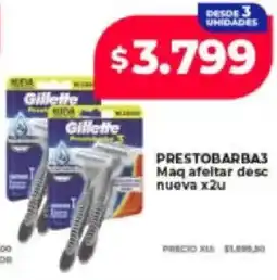 Supermayorista Vital Gillette prestobarba3 maq afeltar desc nueva oferta