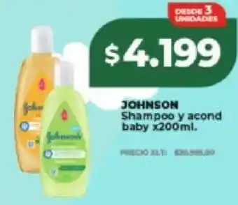 Supermayorista Vital Johnson shampoo y acond baby oferta