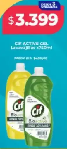 Supermayorista Vital Cif active cel lavavajillas oferta