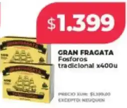 Supermayorista Vital Gran fragata fosforos tradicional oferta