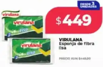 Supermayorista Vital Virulana esponja de fibra lisa oferta