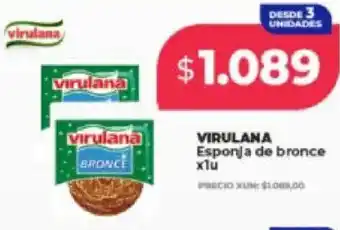Supermayorista Vital Virulana esponja de bronce oferta