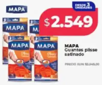 Supermayorista Vital Mapa guantes plisse satinado oferta