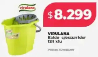 Supermayorista Vital Virulana balde c/escurridor oferta