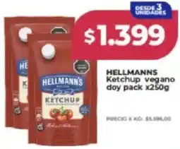 Supermayorista Vital Hellmann's ketchup vegano doy pack oferta