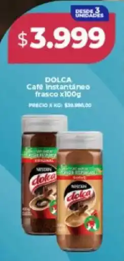 Supermayorista Vital Dolca cafe instantáneo frasco oferta