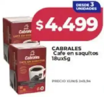 Supermayorista Vital Cabrales cafe en saquitos oferta