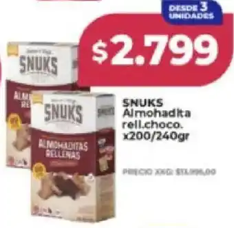 Supermayorista Vital Snuks almohadita rell.choco. oferta