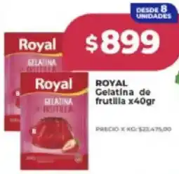 Supermayorista Vital Royal gelatina de frutilla oferta