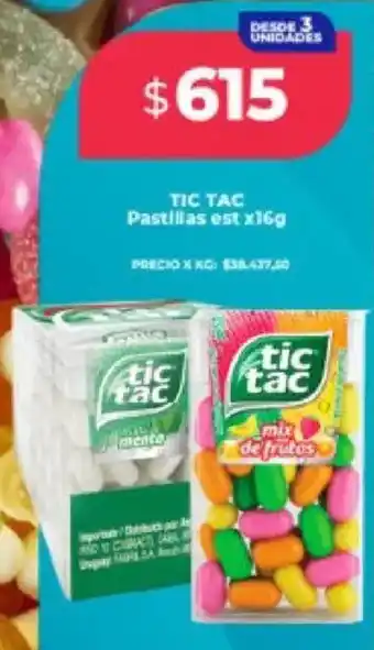 Supermayorista Vital Tic tac pastillas est oferta