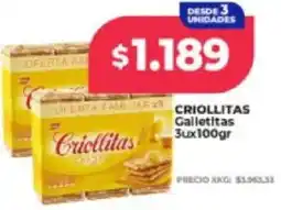 Supermayorista Vital Criollitas galletitas oferta
