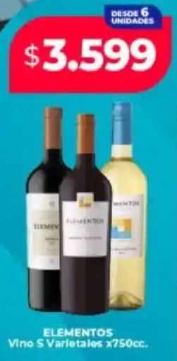 Supermayorista Vital Elementos vino s varietales oferta