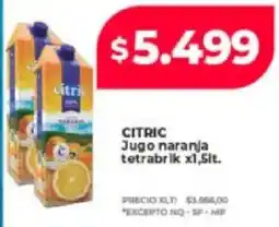 Supermayorista Vital Citric jugo naranja tetrabrik oferta