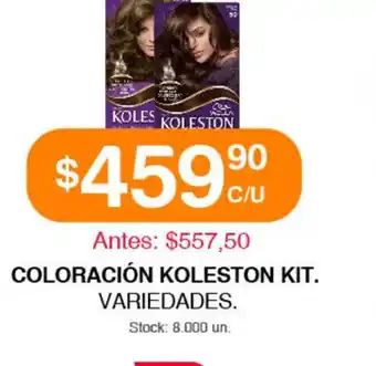 Supermercados Tadicor Koleston Coloración Kit. Variedades oferta