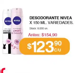 Supermercados Tadicor Nivea Desodorante X 150ml Variedades oferta