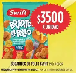 Supermercados Vea Swift bocaditos de pollo paq. oferta