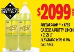 Supermercados Yaguar Pritty limon gaseosa oferta