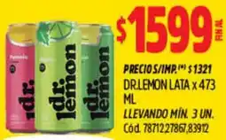 Supermercados Yaguar Dr.lemon lata oferta