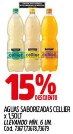 Supermercados Yaguar Cellier aguas saborizadas oferta