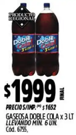 Supermercados Yaguar Doble cola gaseosa oferta