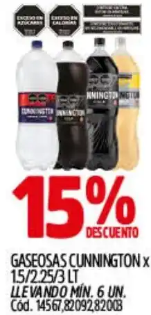 Supermercados Yaguar Cunnington gaseosas oferta