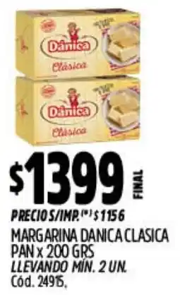 Supermercados Yaguar Danica margarina clasica pan oferta