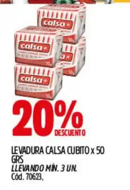 Supermercados Yaguar Calsa levadura cubito oferta