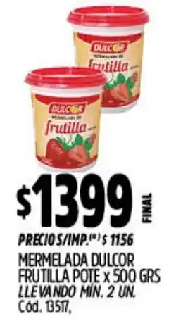 Supermercados Yaguar Frutilla mermelada dulcor pote oferta