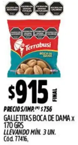 Supermercados Yaguar Terrabusi galletitas boca de dama oferta