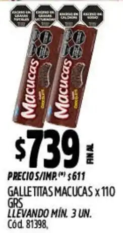 Supermercados Yaguar Macucas galletitas oferta