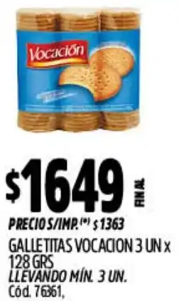 Supermercados Yaguar Vocación galletitas oferta