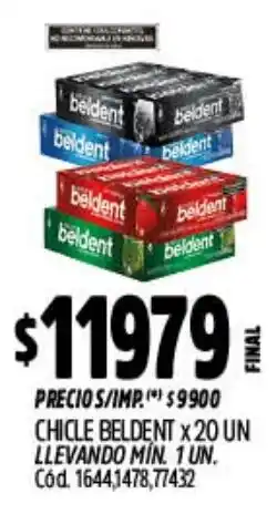 Supermercados Yaguar Beldent chicle oferta