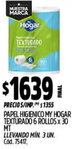 Supermercados Yaguar My hogar papel higienico texturado oferta