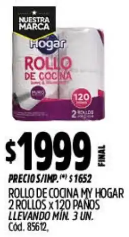 Supermercados Yaguar My hogar rollo de cocina oferta