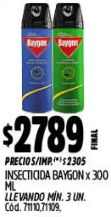 Supermercados Yaguar Baygon insecticida oferta