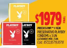 Supermercados Yaguar Playboy preservativo condoms oferta