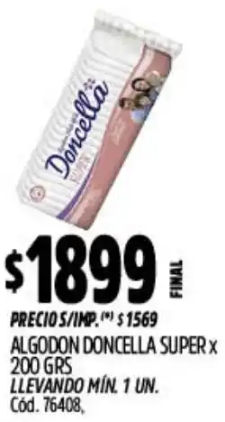Supermercados Yaguar Doncella algodon super oferta