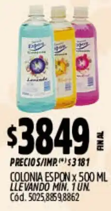 Supermercados Yaguar Espon colonia oferta