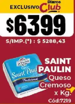 Diarco Saint paulin queso cremoso oferta