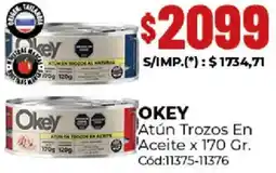 Diarco Okey atún trozos en aceite oferta