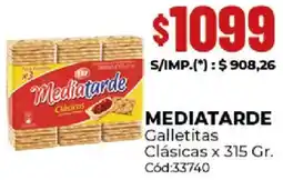 Diarco Mediatarde galletitas clásicas oferta