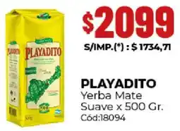 Diarco Playadito yerba mate suave oferta