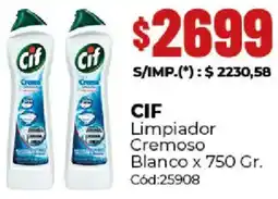 Diarco Cif limpiador cremoso blanco oferta