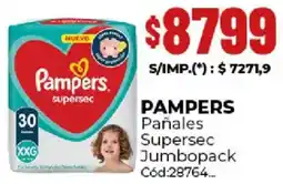 Diarco Pampers pañales supersec jumbopack oferta