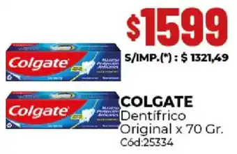 Diarco Colgate dentifrico original oferta