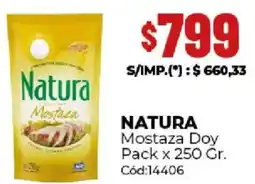 Diarco Natura mostaza doy pack oferta