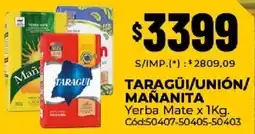 Diarco Taragüi/unión/ mañanita yerba mate oferta