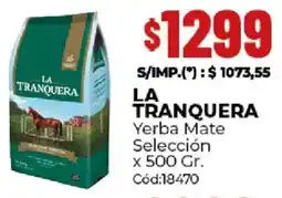 Diarco La tranquera yerba mate selección oferta