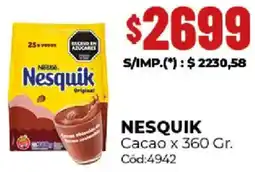 Diarco Nesquik cacao oferta